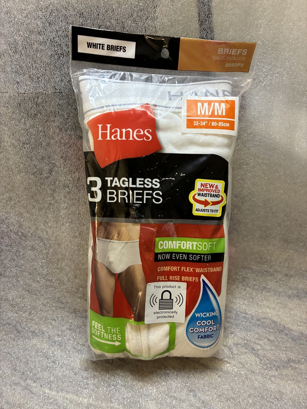 Hanes Men's White Tagless Briefs - 3 Pack